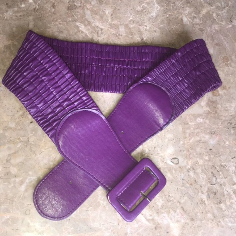 Thick adjustable purple belt
